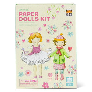 Papierbastelset Paper Dolls Kit Vintage