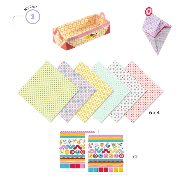 Bastelset Origami 3 kleine Schachteln