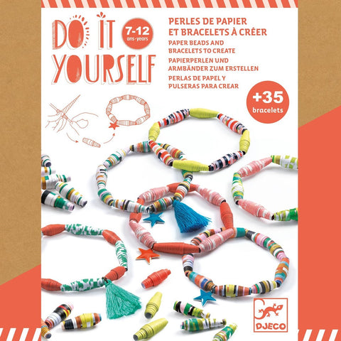 Do it yourself Armbänder und Perlen aus Papier