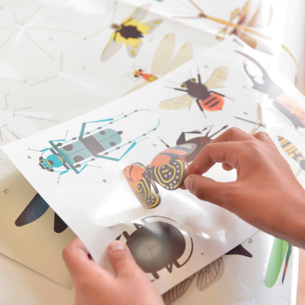 Kleben und Lernen XXL-Poster mit Stickern Insekten