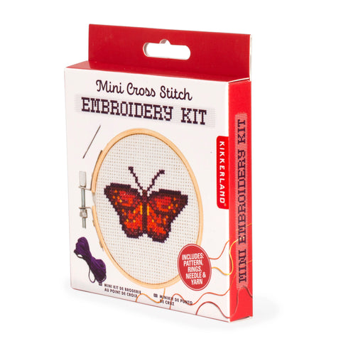 Mini Kreuzstich Set Schmetterling