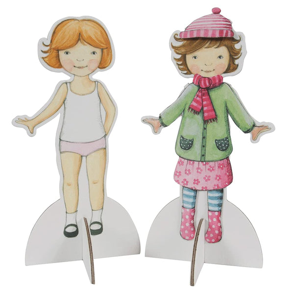 Papierbastelset Paper Dolls Kit Vintage