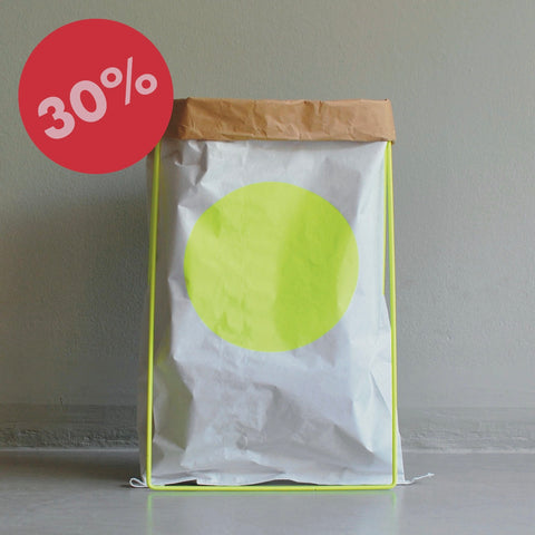 Paperbag Dot neongelb