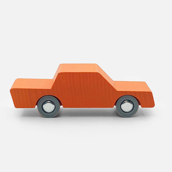 Holzauto Back and Forth orange