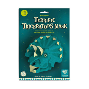 Papierbastelset Gestalte deine eigenen Triceratops Masken